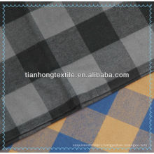 100% cotton yarn dyed flannel check fabric